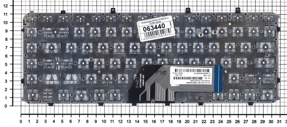 Клавиатура для ноутбука HP Envy 4-1000, Envy 6-1000, черная с серебристой рамкой