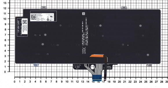 Клавиатура для ноутбука Dell Latitude 7520, 9510, 9520, черная с подсветкой