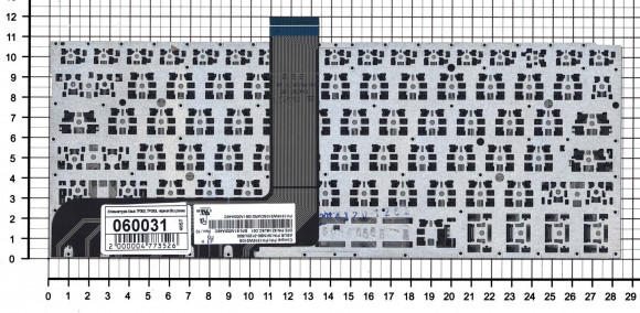 Клавиатура для ноутбука Asus TP300, TP300L, черная без рамки