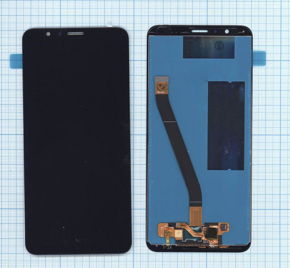 Дисплей для Huawei Honor 7X черный