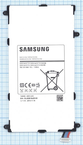 Аккумуляторная батарея T4800E для Samsung Galaxy Tab Pro 8.4 (T325), 3.8В, 18.24Wh