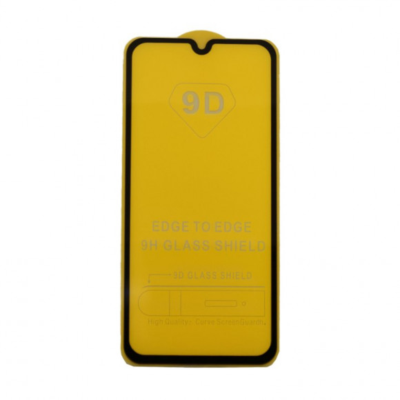 Защитное стекло для Samsung Galaxy A01 2020 (A015F) Edge To Edge 9H Glass Shield 9D 0, 3 мм (желтая подложка)