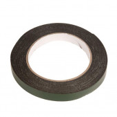 Скотч двусторонний черный вспененный с зеленой защитной лентой, толщина 1мм, ширина 12мм, длина 5м Скотч двусторонний черный вспененный с зеленой защитной лентой, толщина 1мм, ширина 12мм, длина 5м