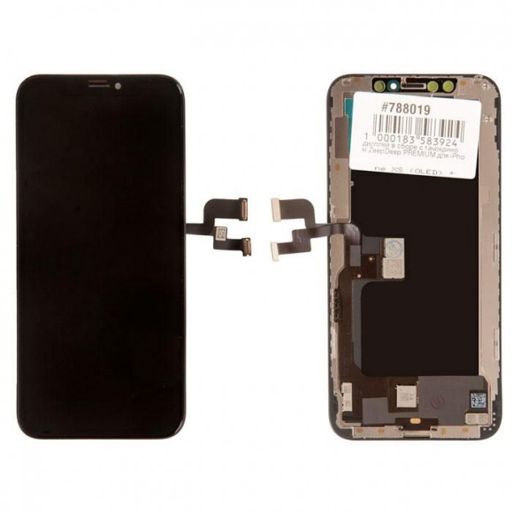 дисплей в сборе с тачскрином ZeepDeep PREMIUM для iPhone XS (OLED) + прокладка-абсорбер