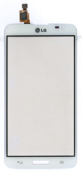 Сенсорное стекло (тачскрин) для LG G Pro Lite D680 D684, белый
