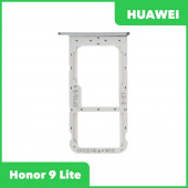 Держатель (лоток) SIM-карты для Huawei Honor 9 Lite, серый