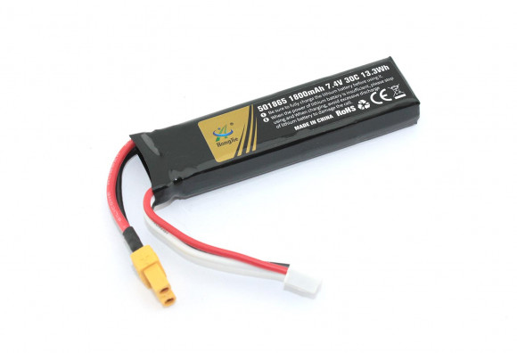 Аккумулятор Li-Pol 7.4v 451865 1800mah XT30-plug