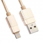 USB кабель "LP" для Apple 8-pin металлический Гламурный Ананас (золотой, коробка) USB кабель "LP" для Apple 8-pin металлический Гламурный Ананас (золотой, коробка)
