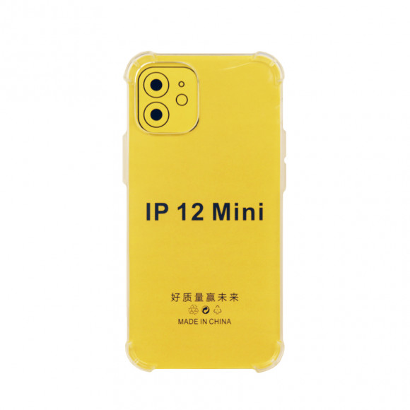 Силиконовый чехол "LP" для Apple iPhone 12 Mini ударопрочный TPU Armor Case, прозрачный (европакет)