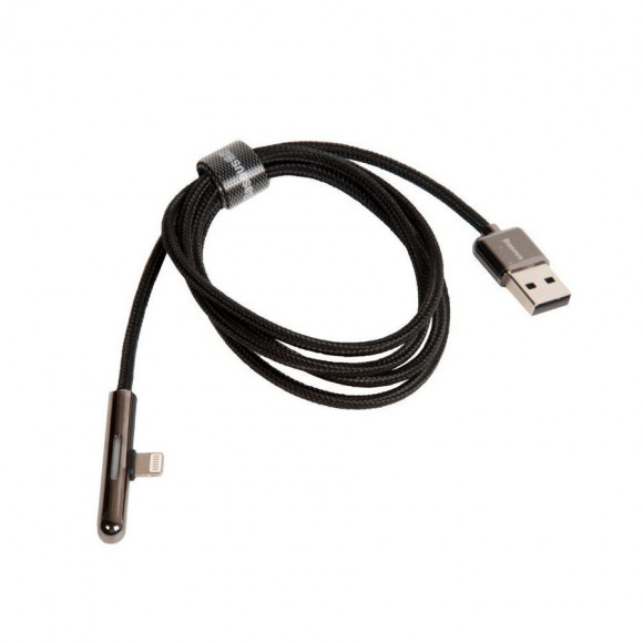 Кабель USB BASEUS Iridescent Lamp, Lightning, 2.4А, длина 1.0 м, черный