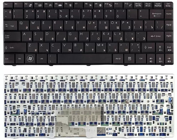 Клавиатура для ноутбука ноутбука MSI X-Slim X300 X320 X340 X400 U210 EX460 U250, черная