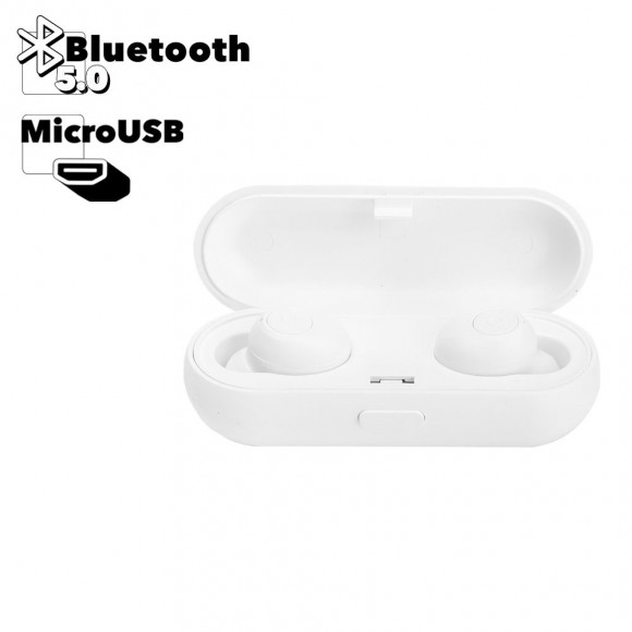 TWS Bluetooth гарнитура Celebrat TWS-V5, белая