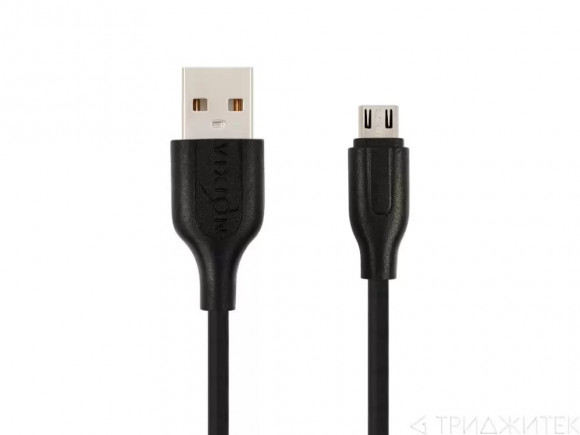 Кабель USB Vixion (K2) MicroUSB, 2 метра, черный