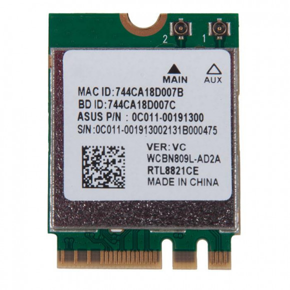 Модуль WIFI5 AC+BT5.0 (1*1) RTL8821CE-VC M.2 2230 с разбора