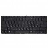 Клавиатура для ноутбука HP EliteBook 830 G6 черная, без рамки, плоский Enter, с подсветкой