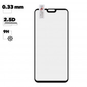 Защитное стекло "LP" для Huawei Honor 9X Lite Thin Frame Full Glue с рамкой 0.33 мм, 2.5D, 9H, черное