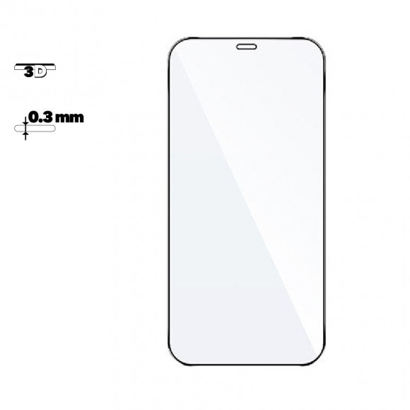 Защитное стекло Hoco Nano F. S. P. T. G. 3D для Apple iPhone 12 Mini (A12) рамка 0, 3 мм, черное
