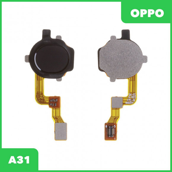 Шлейф для OPPO A31 сканер отпечатка пальцев (черный)