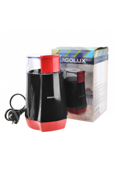 Кофемолка ERGOLUX ELX-CG02-С43 черно-красная