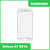 Стекло для переклейки дисплея Samsung Galaxy A7 2016 (A710F), белый