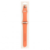 Силиконовый ремешок для Apple Watch 42/44мм (27), светло-персиковый, на кнопке