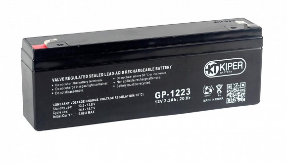 Аккумуляторная батарея Kiper GP-1223, 12В, 2.3Ач