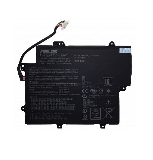 Аккумулятор (батарея) для ноутбука Asus VivoBook Flip 12 TP203NA (C21N1625), 38Wh, 4800мАч, 7.7В