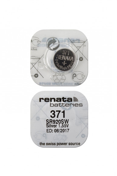 Батарейка (элемент питания) Renata SR920SW 371, 1 штука