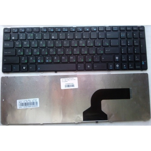 Клавиатура для ноутбука ASUS K52, N71, G60, G60J, G72, G51, G73 с рамкой РУССКАЯ РАСКЛАДКА