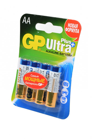 Батарейка (элемент питания) GP Ultra Plus GP15AUP-CR4 LR6 BL4, 1 штука
