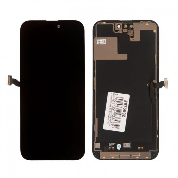 Дисплей в сборе с тачскрином для iPhone 14 Pro Max, черный (original lcd)