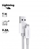 USB Дата-кабель Earldom EC-098I Apple 8-pin, 1 метр, белый