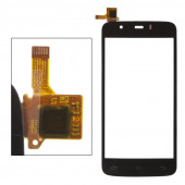 Сенсорное стекло (тачскрин) для Fly Evo Tech 3 Quad (IQ4414), черный