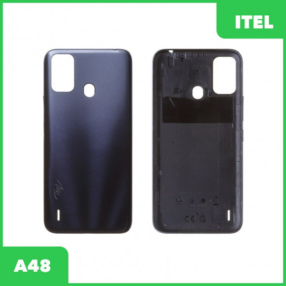 Задняя крышка для Itel A48 (черный)