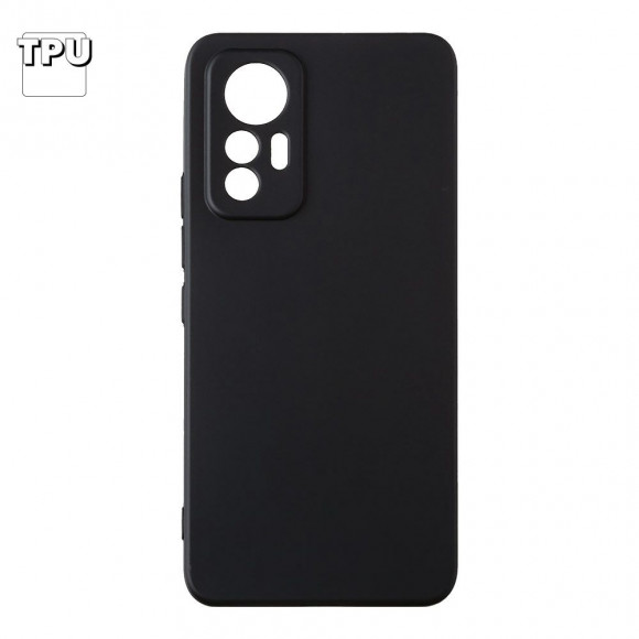 Силиконовый чехол "LP" для Xiaomi 12 Lite TPU (черный непрозрачный) европакет