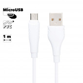 USB кабель Borofone BX18 Optimal Charging Data Cable For Micro, 1 метр, белый USB кабель Borofone BX18 Optimal Charging Data Cable For Micro, 1 метр, белый