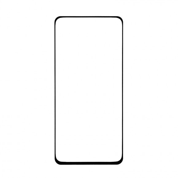 Защитное стекло "LP" для Oppo Reno 10x Zoom Thin Frame Full Glue с рамкой 0.33 мм 9H, черное
