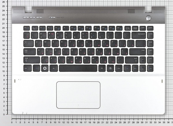 Клавиатура для ноутбука ноутбука Samsung P330 серая топ-панель Клавиатура для ноутбука ноутбука Samsung P330 серая топ-панель