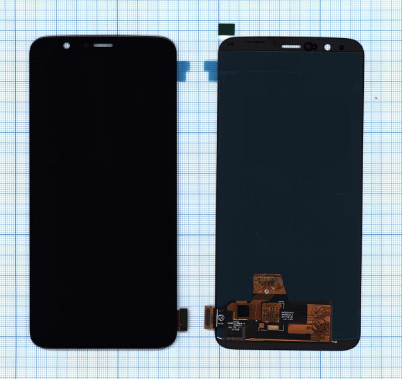 Модуль (матрица + тачскрин) для OnePlus 5T (OLED), черный