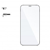 Защитное стекло Hoco Nano F. S. P. T. G. 3D для Apple iPhone 12 Pro Max (A12) рамка 0, 3 мм, черное