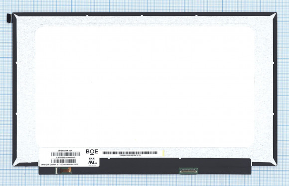Матрица NT156WHM-N34, 15.6", TN, 1366x768 (HD), 60 Гц, 30 pin, LED, Slim (тонкая), разъём справа, без креплений, глянцевая