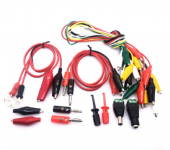 Большой набор проводов и разъемов для лабораторных блоков питания Большой набор проводов и разъемов для лабораторных блоков питания