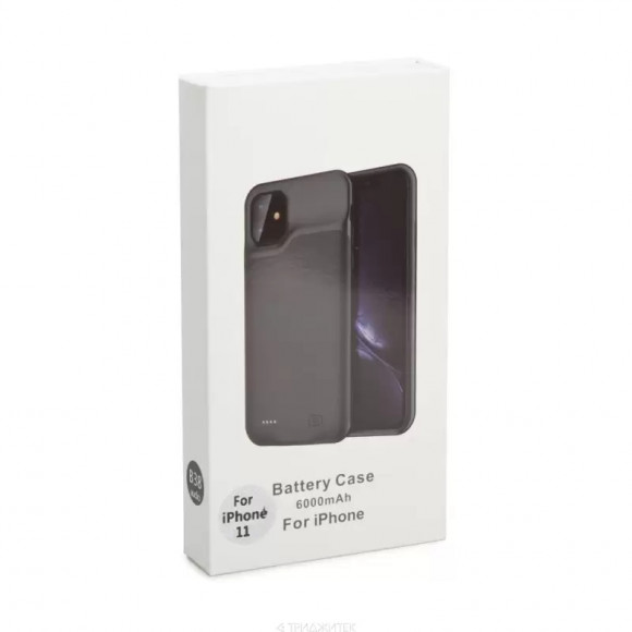 Аккумулятор-чехол для телефона Apple iPhone 11, 6000мАч, черная Аккумулятор-чехол для телефона Apple iPhone 11, 6000мАч, черная