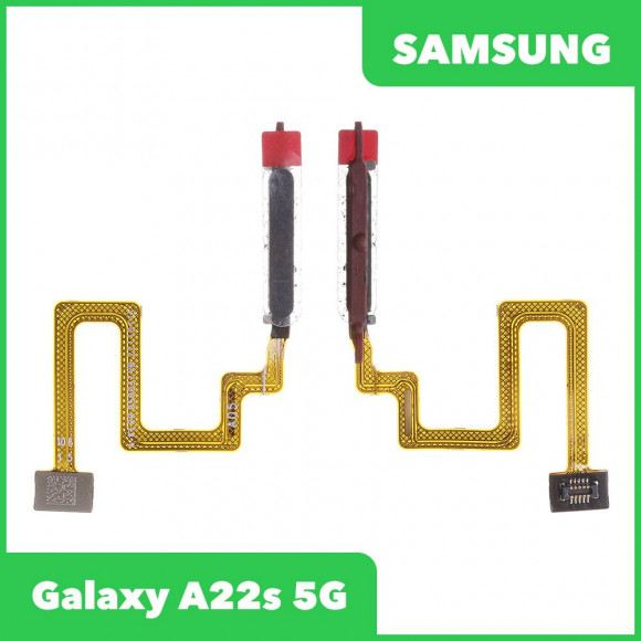 Шлейф для Samsung Galaxy A22s 5G SM-A226 сканер отпечатка пальцев (черный)