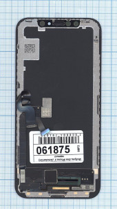 Дисплей для Apple iPhone X в сборе с тачскрином (Amoled), черный