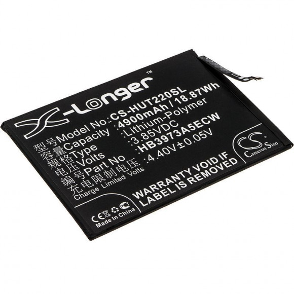 Аккумулятор (батарея) CS-HUT220SL, HB3973A5ECW для телефона Huawei Honor Note 10, 3.85В, 4900мАч, 18.87Wh