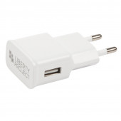 Сетевое зарядное устройство "LP" с USB выходом 1А компакт (белый, европакет) Сетевое зарядное устройство "LP" с USB выходом 1А компакт (белый, европакет)