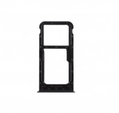 Держатель (лоток) SIM-карты для Huawei P Smart, черный Держатель (лоток) SIM-карты для Huawei P Smart, черный