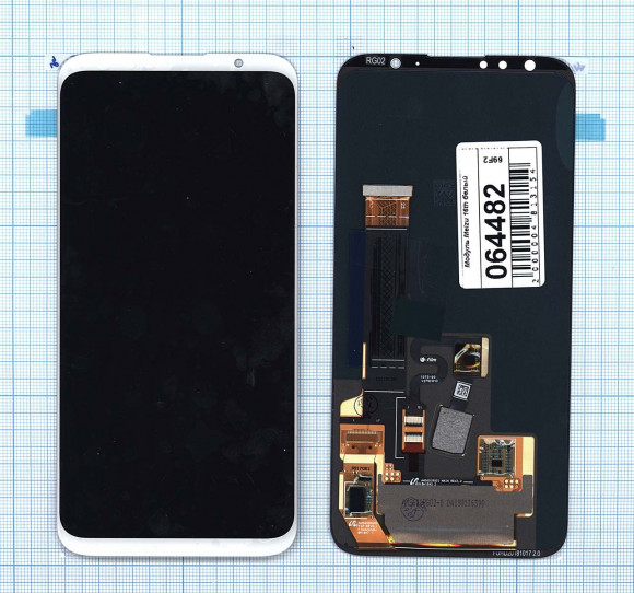 Модуль (матрица + тачскрин) для Meizu 16th, белый