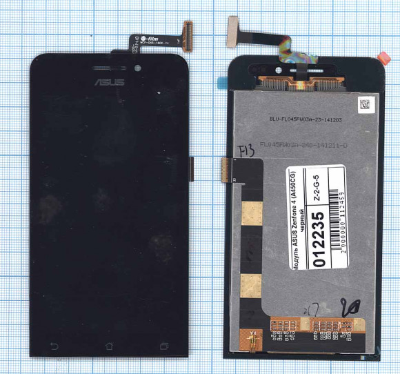 Модуль (матрица + тачскрин) для Asus ZenFone 4 (A450CG), черный